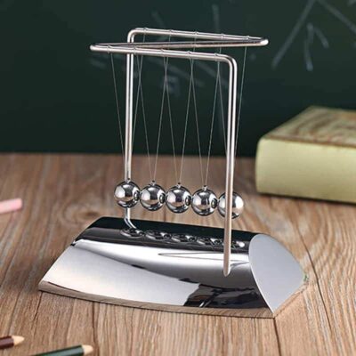 Pendule de Newton Acier Chromé - Objet Scientifique - Science Labs