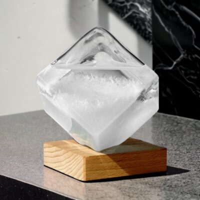 Baromètre à Cristaux Original en Cube - Objet Scientifique - Science Labs