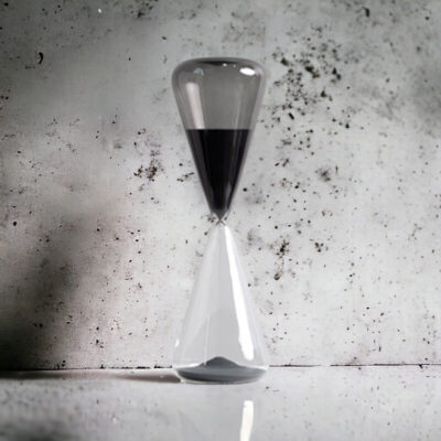 Grand Sablier Noir - Objet Scientifique - Science Labs