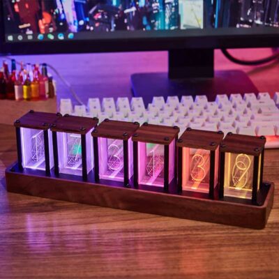 Horloge à Lampe Nixie Led - Objet Scientifique - Science Labs