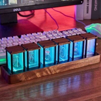 Horloge Lampe Nixie Led - Objet Scientifique - Science Labs