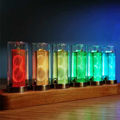 Horloge Tube Lumineux Nixie - Objet Scientifique - Science Labs