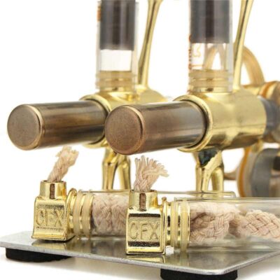 Moteur Stirling Type Alpha Double Pistons - Objet Scientifique - Science Labs