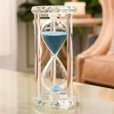 Sablier en Verre de Cristal - Objet Scientifique - Science Labs