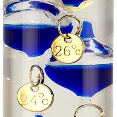 Thermomètre de Galilée Bleu - Objet Scientifique - Science Labs