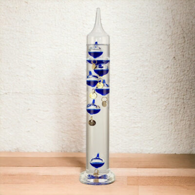 Thermomètre de Galilée Bleu - Objet Scientifique - Science Labs