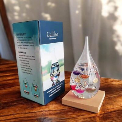 Thermomètre de Galilée Forme Goutte d'Eau