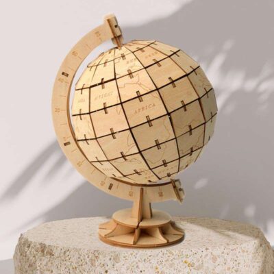 Globe Terrestre Déco Bois - Globe Terrestre Déco - Science Labs