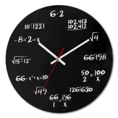 Horloge Équation - Horloge Murale Originale - Deco Scientifique