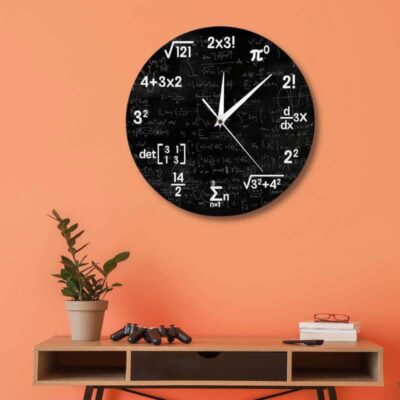 Horloge Formules Mathématiques - Horloge Murale Originale - Deco Scientifique