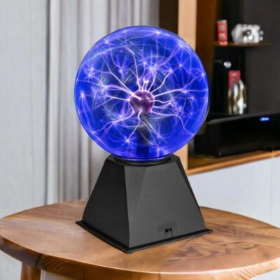 Boule Plasma Bleu - lampe scientifique - deco scientifique