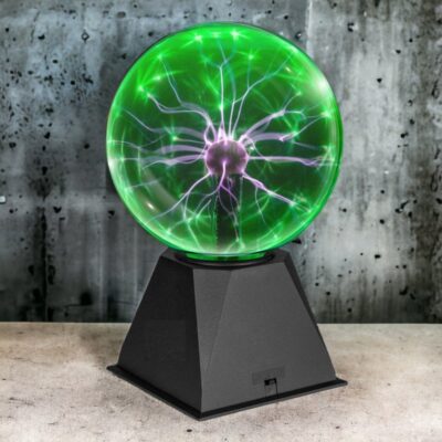 Boule Plasma Verte - lampe scientifique - deco scientifique