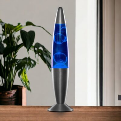 lampe à lave bleue - lampe scientifique - deco scientifique