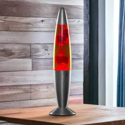 lampe à lave rouge - lampe scientifique - deco scientifique