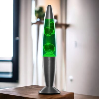 lampe à lave verte - lampe scientifique - deco scientifique