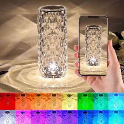 Lampe à poser Cristal - lampe originale à poser - deco scientifique