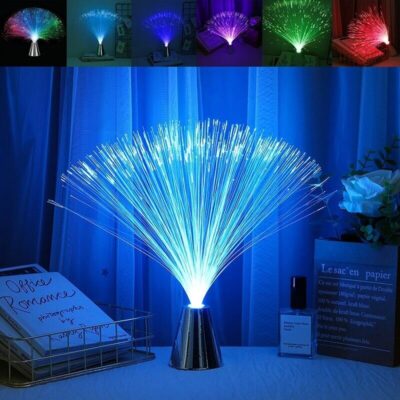 Lampe Fibre Optique - lampe originale à poser - deco scientifique