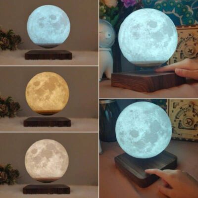 Lampe lune lévitation magnétique - lampe espace - deco scientifique