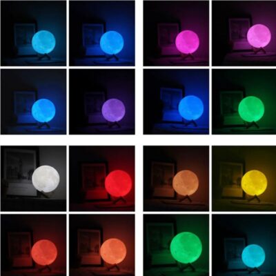 Lampe Lune Multicolore 16 couleurs