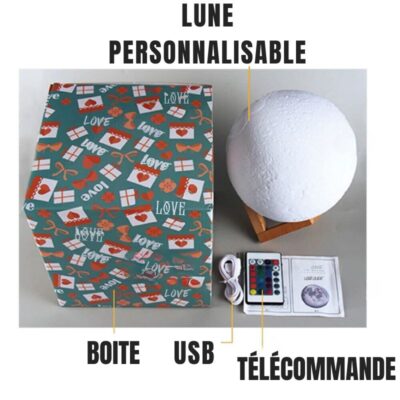 Lampe Lune Personnalisée