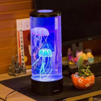 Lampe Méduse - lampe originale à poser - deco scientifique