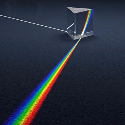 Prisme Triangulaire Lumineux en Cristal de Couleur Arc en Ciel - Objet Déco Insolite - deco scientifique