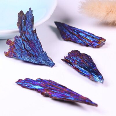 Cristal Cyanite Bleue Plume de Paon - Pierres et Minéraux - Science Labs