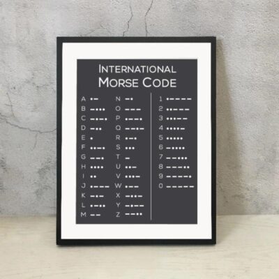 Poster Code Morse