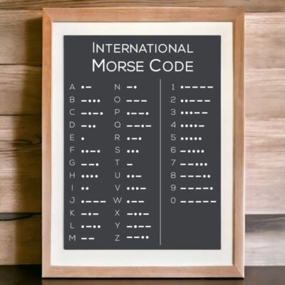 Poster Code Morse