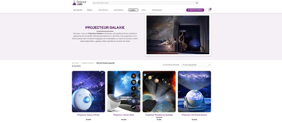 où trouver un projecteur galaxie ?