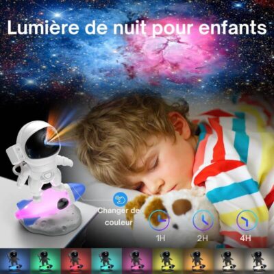 Robot Cosmonaute Projecteur Galaxie
