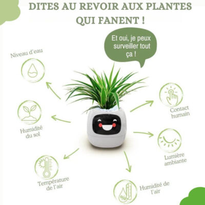 Pot de Fleur Connecté Intelligent