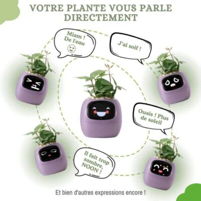 Pot de Fleur Connecté Intelligent