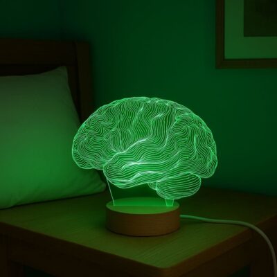 lampe illusion 3d cerveau