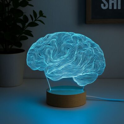 lampe illusion 3d cerveau