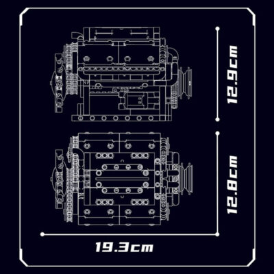 Mini Moteur V8 Thermique à Monter