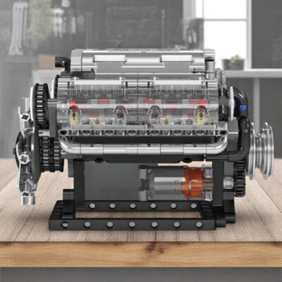 Mini Moteur V8 Thermique à Monter