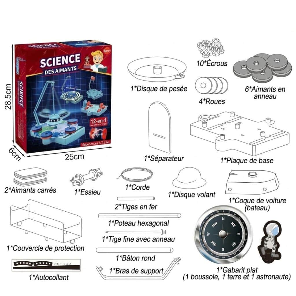 Magnetische Levitatie Kit 12 Experimenten Afbeelding 9