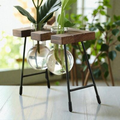 Vintage Hydrocultuur Vazen Set van 3 Afbeelding 6