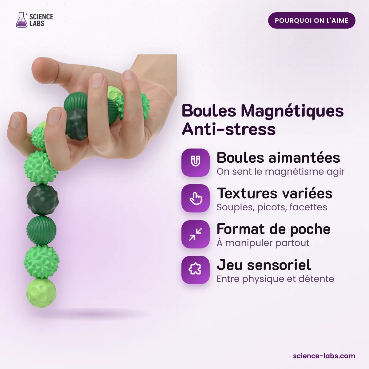 Magnetische Anti-stress Ballen Afbeelding 3