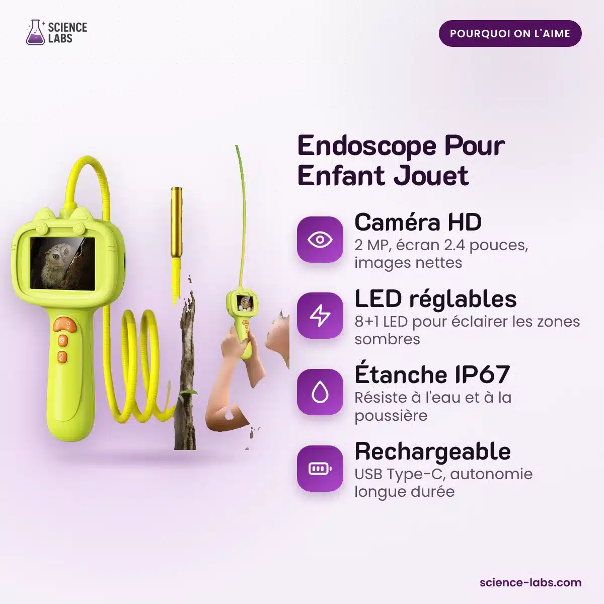 Endoscoop Camera voor Kinderen Afbeelding 3