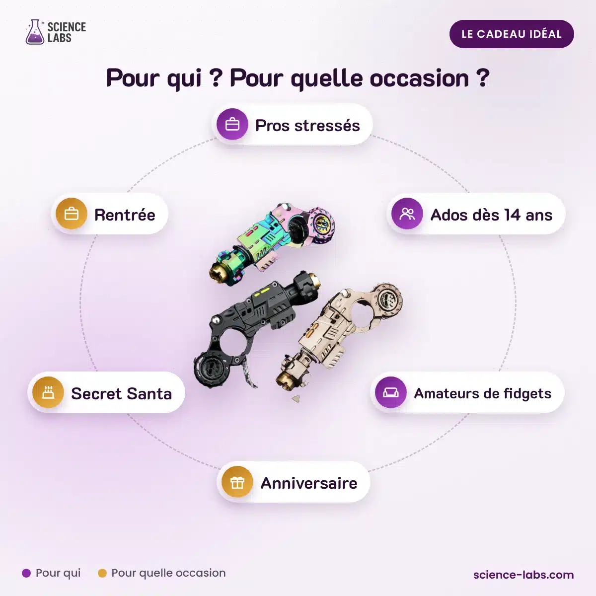 Fidget Gun Mini Pistool Afbeelding 4