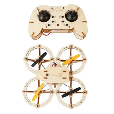 Houten drone bouwpakket met afstandsbediening