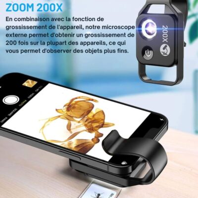 Smartphone Microscoop met Clip Afbeelding 5