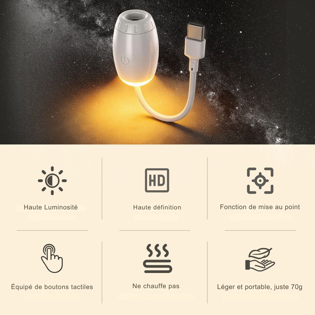 Mini Galaxy Projector USB Afbeelding 5