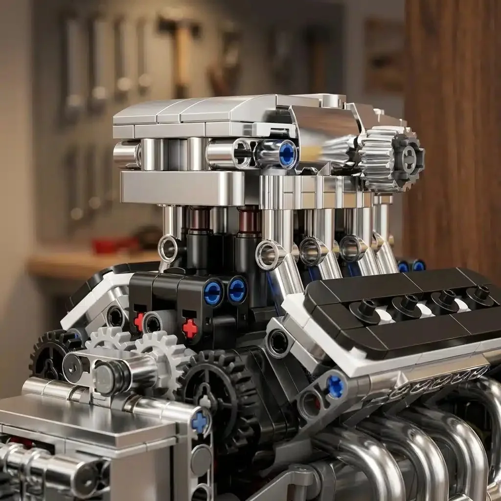 Motor bouwpakket supercar met elektromotor (737 delen)