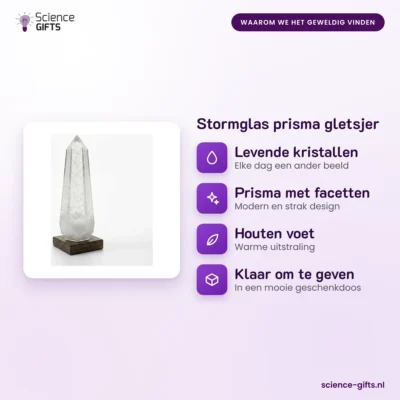 Stormglas prisma gletsjer