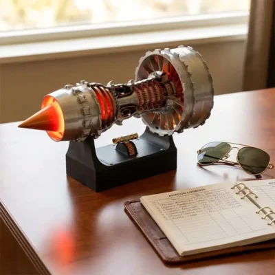 Straalmotor model TR900 turbofan in doorsnede