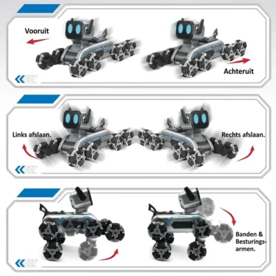 Stunt Robothond met 8 Wielen en Afstandsbediening