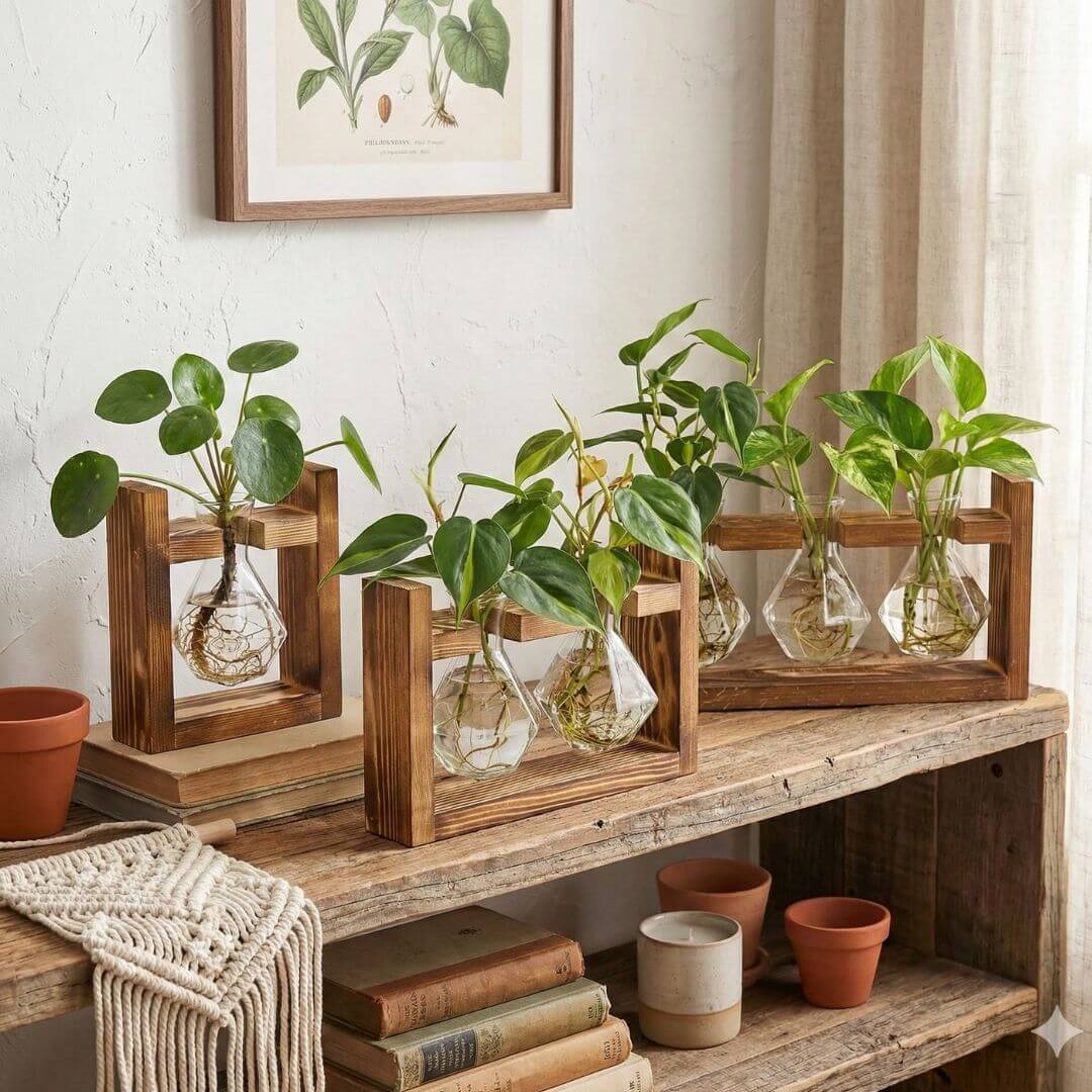 Bekerglas Vaas Stekjes Set van 3